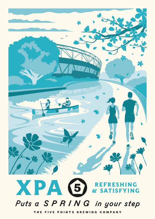 A3/A4 Five Points XPA Seasonal Illustration Print