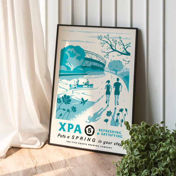 A2 Framed/Unframed Five Points XPA Illustration Print