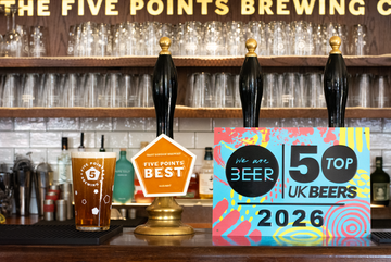 Five Points Best #2 in Top 50 UK Beers!