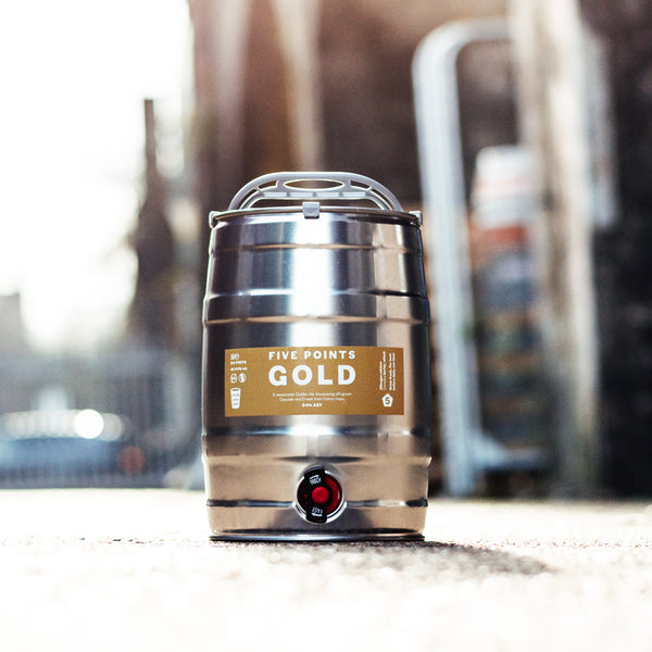 Five Points Gold 5L Mini Keg