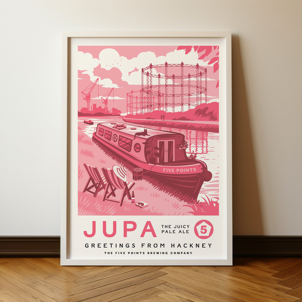A2 Framed/Unframed Five Points JUPA Illustration Print
