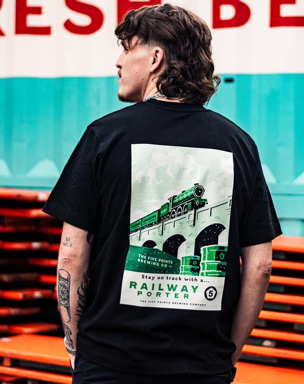 Five Points Railway Porter Seasonal Illustration Tee