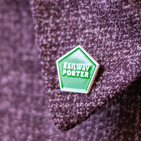 Railway Porter Enamel Pin Badge