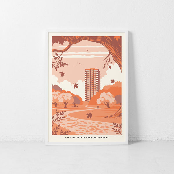 A3/A4 Five Points Best Seasonal Illustration Print