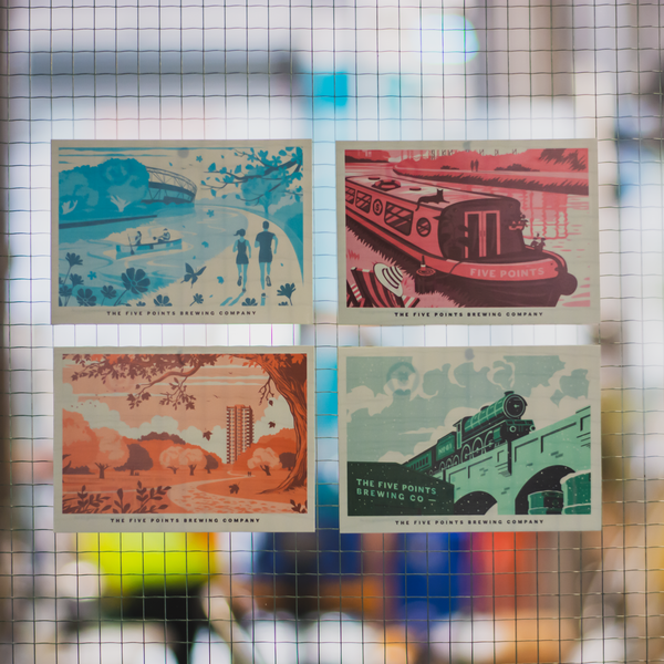 Five Points x Abby+Owen Seasonal Artwork Postcards