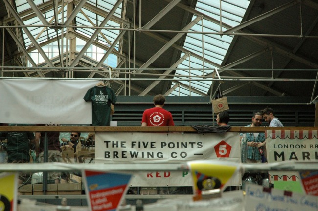 London Brewer's Market at Old Spitalfields, East London