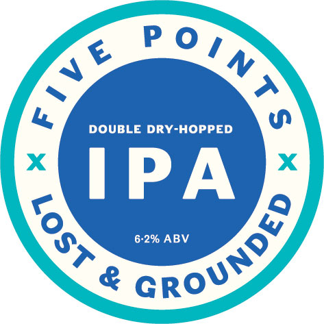 Keg clip for Five Points x Lost & Grounded Double Dry-Hopped IPA